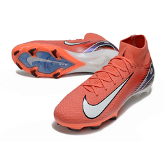Botas de fútbol Nike Air Zoom Mercurial Superfly 10 Elite FG azul claro y rosa