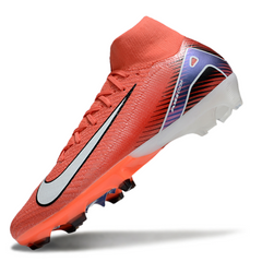 Botas de fútbol Nike Air Zoom Mercurial Superfly 10 Elite FG azul claro y rosa