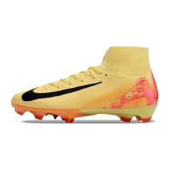 Chuteira Campo Nike Air Zoom Mercurial Superfly 10 Elite FG Amarela e Laranja