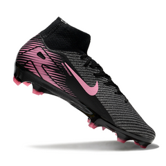 Botas de fútbol Nike Air Zoom Mercurial Superfly 10 Elite FG negras y rosas