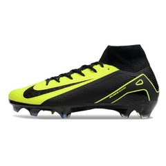 Botas de fútbol Nike Air Zoom Mercurial Superfly 10 Elite FG negras y verde claro