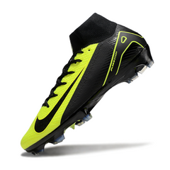 Chuteira Campo Nike Air Zoom Mercurial Superfly 10 Elite FG Preto e Verde Claro