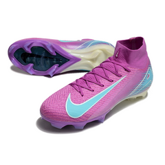 Botas de fútbol Nike Air Zoom Mercurial Superfly 10 Elite FG en morado y azul