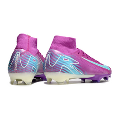 Botas de fútbol Nike Air Zoom Mercurial Superfly 10 Elite FG en morado y azul