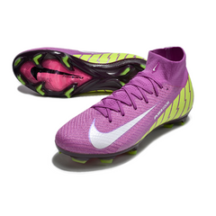 Botas de fútbol Nike Air Zoom Mercurial Superfly 10 Elite FG en morado y verde