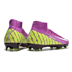 Botas de fútbol Nike Air Zoom Mercurial Superfly 10 Elite FG en morado y verde