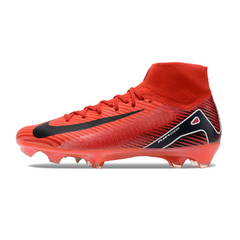 Chuteira Campo Nike Air Zoom Mercurial Superfly 10 Elite FG Vermelha e Preta