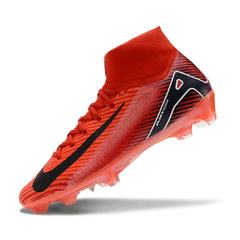 Chuteira Campo Nike Air Zoom Mercurial Superfly 10 Elite FG Vermelha e Preta - VENI Futebol