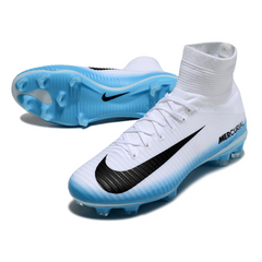 Nike Mercurial Superfly 5 Elite FG White and Light Blue Football Boots