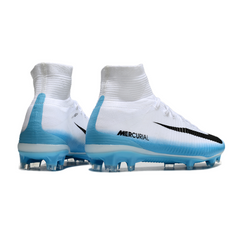 Nike Mercurial Superfly 5 Elite FG White and Light Blue Football Boots