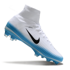 Nike Mercurial Superfly 5 Elite FG White and Light Blue Football Boots