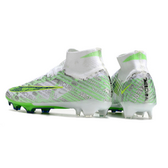 Chuteira Campo Nike Zoom Mercurial Superfly 9 Elite FG Prata e Verde - VENI Futebol