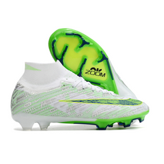 Chuteira Campo Nike Zoom Mercurial Superfly 9 Elite FG Prata e Verde - VENI Futebol