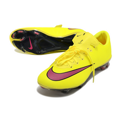 Botas de fútbol Nike Air Zoom Mercurial Vapor 10 Elite FG amarillas y rosas