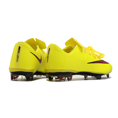 Botas de fútbol Nike Air Zoom Mercurial Vapor 10 Elite FG amarillas y rosas