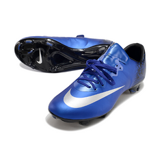 Nike Air Zoom Mercurial Vapor 10 Elite FG Blue and Black CR7 Football Boots