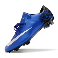 Nike Air Zoom Mercurial Vapor 10 Elite FG Blue and Black CR7 Football Boots