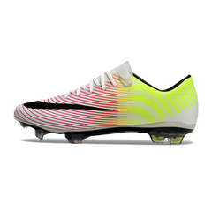 Chuteira Campo Nike Air Zoom Mercurial Vapor 10 Elite FG Branca, Vermelha e Amarela