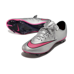 Nike Air Zoom Mercurial Vapor 10 Elite FG Grey and Pink Football Boots