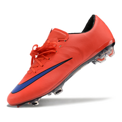 Botas de fútbol Nike Air Zoom Mercurial Vapor 10 Elite FG rojas y azules