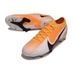 Chuteira Campo Nike Zoom Mercurial Vapor 13 Elite FG Laranja e Branca