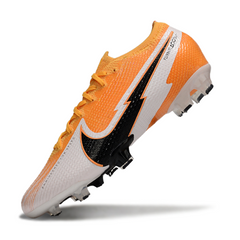 Chuteira Campo Nike Zoom Mercurial Vapor 13 Elite FG Laranja e Branca