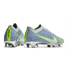 Chuteira Campo Nike Zoom Mercurial Vapor 15 Elite FG Cinza,Verde e Prata - VENI Futebol