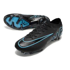 Chuteira Campo Nike Zoom Mercurial Vapor 15 Elite FG Preta e Azul - VENI Futebol