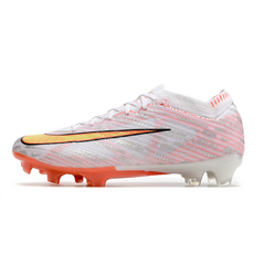 Chuteira Campo Nike Zoom Mercurial Vapor 15 Elite FG Prata e Laranja