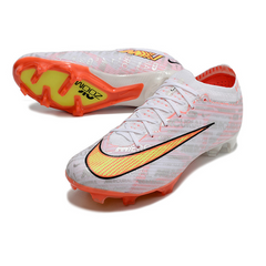 Chuteira Campo Nike Zoom Mercurial Vapor 15 Elite FG Prata e Laranja - VENI Futebol