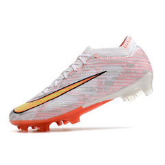 Chuteira Campo Nike Zoom Mercurial Vapor 15 Elite FG Prata e Laranja - VENI Futebol