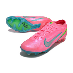 Chuteira Campo Nike Zoom Mercurial Vapor 15 Elite FG Rosa e Azul - VENI Futebol