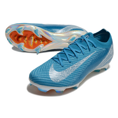 Chuteira Campo Nike Air Zoom Mercurial Vapor 16 Elite FG Azul Claro