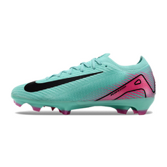 Chuteira Campo Nike Air Zoom Mercurial Vapor 16 Elite FG Azul Claro e Rosa - VENI Futebol