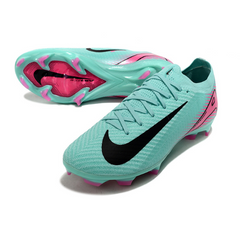 Chuteira Campo Nike Air Zoom Mercurial Vapor 16 Elite FG Azul Claro e Rosa - VENI Futebol