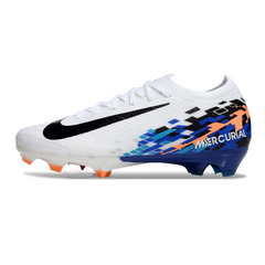 Chuteira Campo Nike Air Zoom Mercurial Vapor 16 Elite FG Branco e Azul