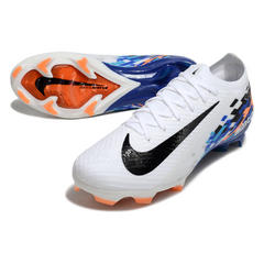 Chuteira Campo Nike Air Zoom Mercurial Vapor 16 Elite FG Branco e Azul