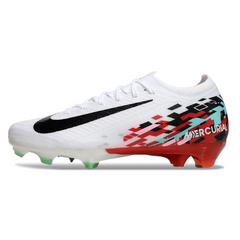 Chuteira Campo Nike Air Zoom Mercurial Vapor 16 Elite FG Branco e Vermelho