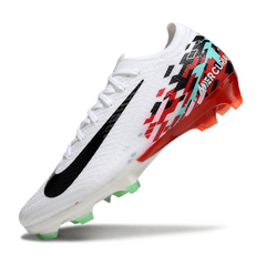 Chuteira Campo Nike Air Zoom Mercurial Vapor 16 Elite FG Branco e Vermelho