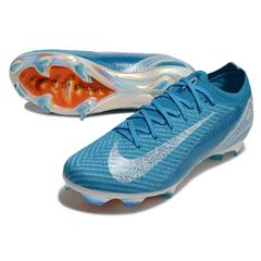 Botas de fútbol Nike Air Zoom Mercurial Vapor 16 Elite FG azul y blanco