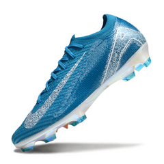 Botas de fútbol Nike Air Zoom Mercurial Vapor 16 Elite FG azul y blanco