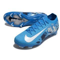 Botas de fútbol Nike Air Zoom Mercurial Vapor 16 Elite FG azul y blanco