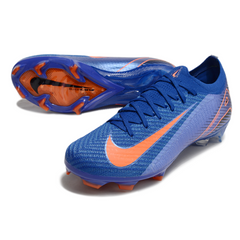 Botas de fútbol Nike Air Zoom Mercurial Vapor 16 Elite FG azul y naranja