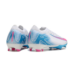 Chuteira Campo Nike Air Zoom Mercurial Vapor 16 Elite FG Branca, Azul e Rosa - VENI Futebol