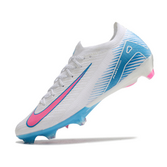 Chuteira Campo Nike Air Zoom Mercurial Vapor 16 Elite FG Branca, Azul e Rosa - VENI Futebol