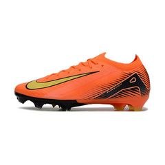 Chuteira Campo Nike Air Zoom Mercurial Vapor 16 Elite FG Laranja e Preta - VENI Futebol