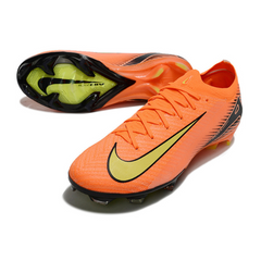 Chuteira Campo Nike Air Zoom Mercurial Vapor 16 Elite FG Laranja e Preta - VENI Futebol