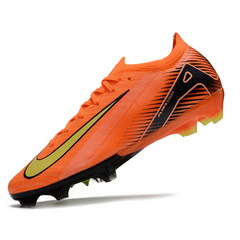 Chuteira Campo Nike Air Zoom Mercurial Vapor 16 Elite FG Laranja e Preta - VENI Futebol