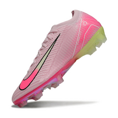 Chuteira Campo Nike Air Zoom Mercurial Vapor 16 Elite FG Rosa Claro e Verde