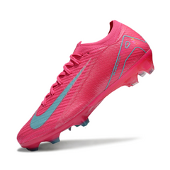 Chuteira Campo Nike Air Zoom Mercurial Vapor 16 Elite FG Rosa e Azul Claro